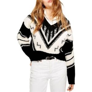 •Topshop•Aztec Rock & Roll Sweater•Sz 4